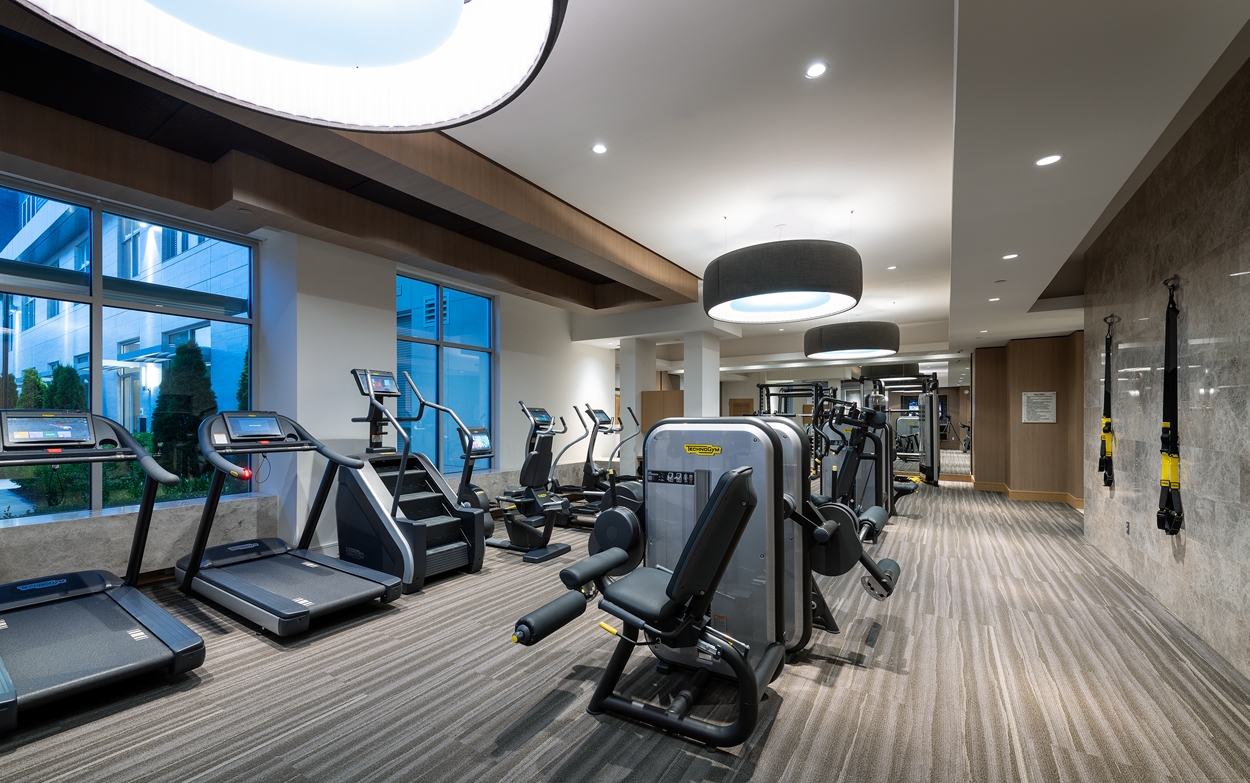 Cirro luxury apartments' fitness center in King of Prussia, PA