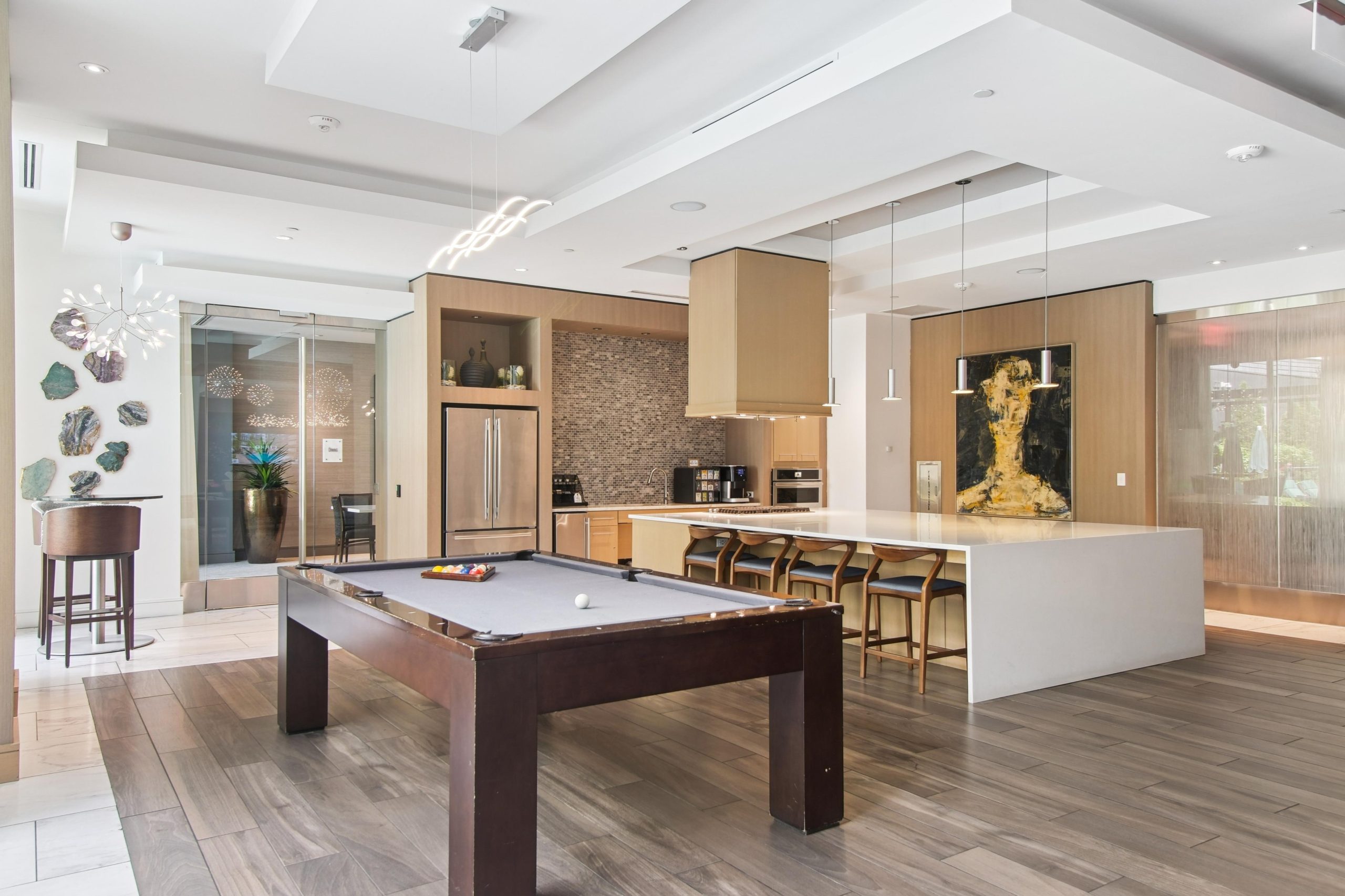 Clubroom pool table